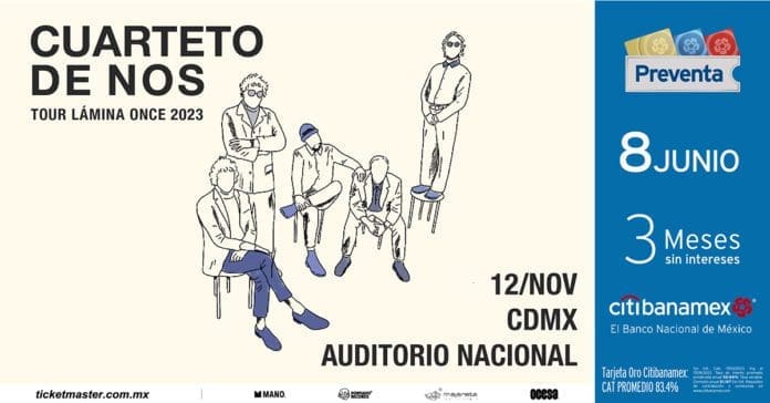 El Cuarteto de Nos dará concierto en la CDMX cuarteto de nos