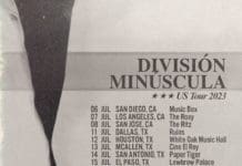 División Minúscula iniciará su esperada gira por EE.UU el 6 de Julio, previo al lanzamiento de su nuevo álbum division minuscula