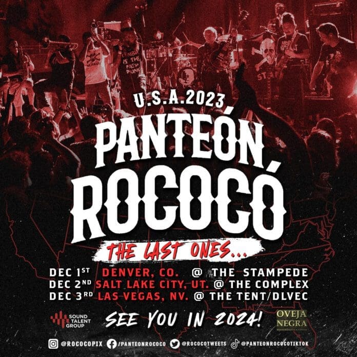 PANTEÓN ROCOCÓ CIERRA ESTE AÑO EN LA UNION AMERICANA CON TRES SHOWS panteon rococo