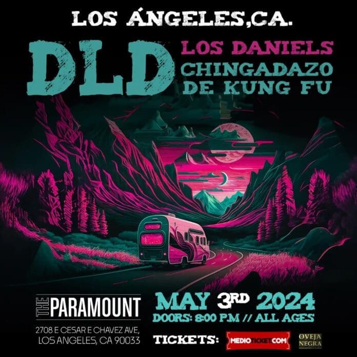 LOS DANIELS REGRESAN A LA UNION AMERICANA COMO PARTE DEL INDIE CARAVAN 2024 indie caravan dld los daniels chingadazo de kung fu the paramount los angeles