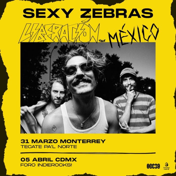 Sexy Zebras están listos para dar sus shows en Tecate Pal’ Norte y Foro Indie Rocks! Sexy Zebras tecate pal norte for indie rocks