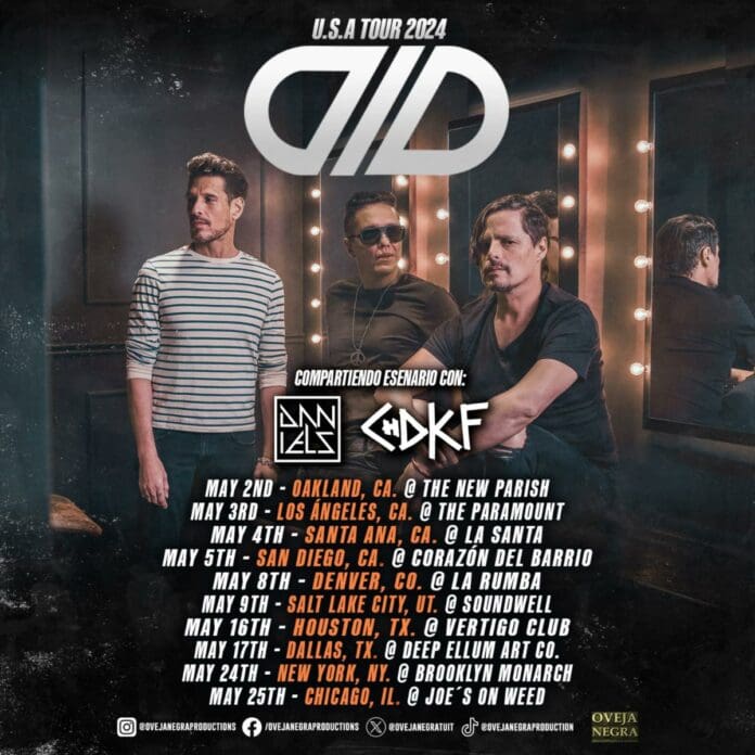 DLD, UNA DE LAS BANDAS MEXICANAS MÁS EMBLEMÁTICAS DE ROCK, LLEGARÁ A ESTADOS UNIDOS ENCABEZANDO LA GIRA INDIE CARAVAN DLD, UNA DE LAS BANDAS MEXICANAS MÁS EMBLEMÁTICAS DE ROCK, LLEGARÁ A ESTADOS UNIDOS ENCABEZANDO LA GIRA INDIE CARAVAN