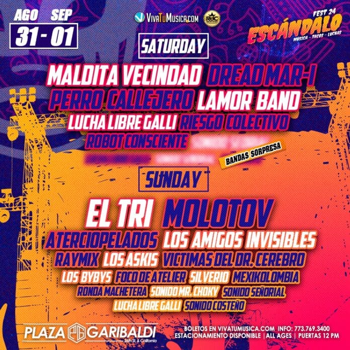 TODO LISTO PARA EL REGRESO DEL ESCANDALO FEST EN CHICAGO TODO LISTO PARA EL REGRESO DEL ESCANDALO FEST EN CHICAGO