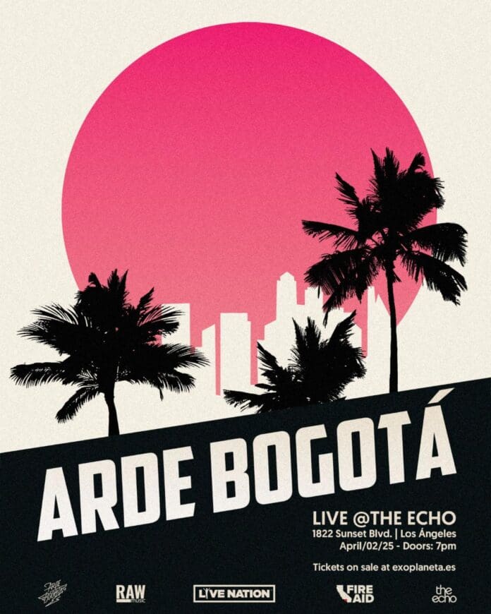 ARDE BOGOTÁ DEBUTA EN LOS ANGELES EN CONCIERTO A BENEFICIO