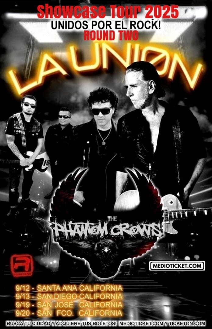 LA UNION Y THE PHANTOM CROWS VUELVEN A UNIR FUERZAS EN LA SEGUNDA ETAPA DE “THE SHOWCASE TOUR 2025”