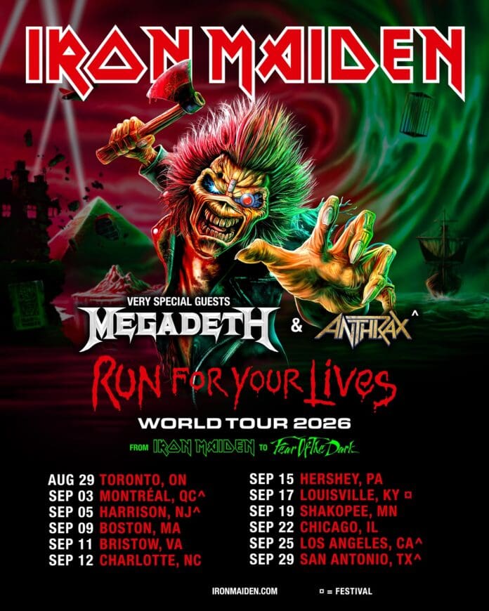 IRON MAIDEN ANUNCIA SU RUN FOR YOUR LIVES WORLD TOUR 2026