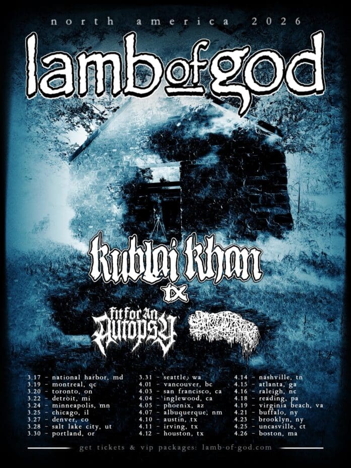 LAMB OF GOD ANUNCIA SU NORTH AMERICA 2026 TOUR