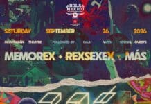 EL 18.º FESTIVAL ANUAL DE CINE HOLA MEXICO ANUNCIA EL ESTRENO EN LOS ANGELES DE LA PELICULA DE LOS CONCIERTOS DE ZOE, MEMOREX + REXSEXEX Y MÁS.