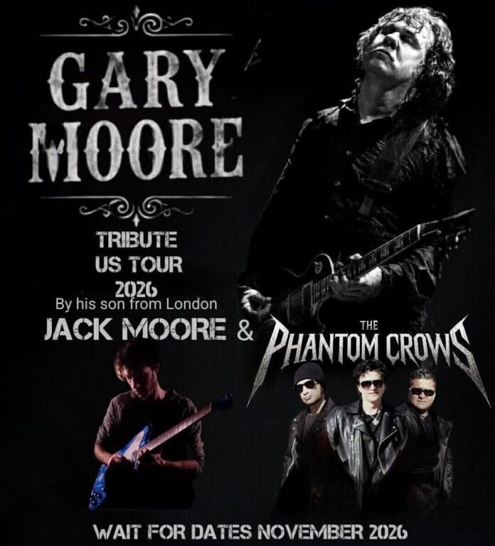 JACK MOORE, HIJO DE LA LEYENDA DEL ROCK GARY MOORE, ANUNCIA SU GIRA DEBUT EN NORTEAMÉRICA JUNTO A LA PROMETEDORA BANDA DE ROCK THE PHANTOM CROWS